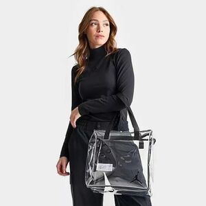 Nike Jordan Stadium Clear Tote Bag -14L- Fanny Hip Purse See Through 9a0847-023